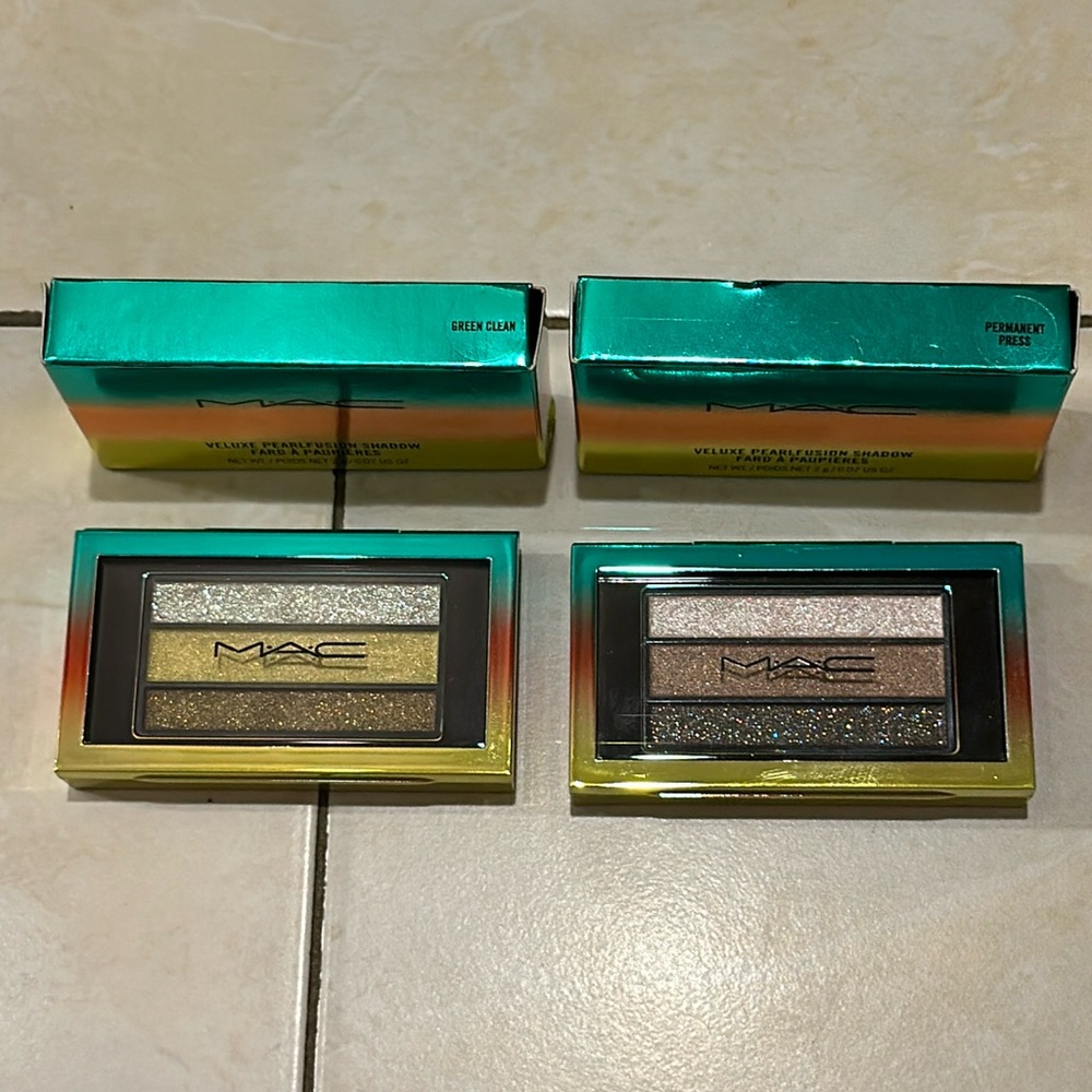 M.A.C Wash and Dry Veluxe Pearlfusion eyeshadow set